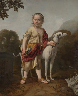 Caesar Van Everdingen - Portrait of a Girl as a Huntress.webp