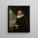 Portrait von Aechje Claesdr Moer 1585-1640 - Caesar van Everdingen — gerahmtes Bild an der Wand