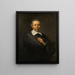 Selbstporträt von César van Everdingen - Caesar van Everdingen — gerahmtes Bild an der Wand