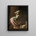 Trompe-l'œil mit einer Venusbüste - Caesar van Everdingen — gerahmtes Bild an der Wand