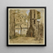 Calvaire breton - Eugène Boudin — gerahmtes Bild an der Wand