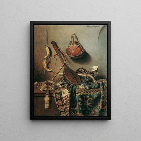 Orientalische Haushaltsgegenstände - Camilla Friedländer — gerahmtes Bild an der Wand