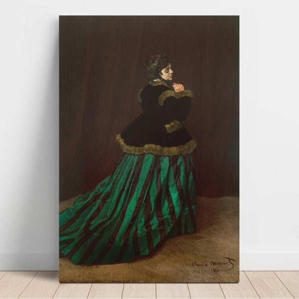 Reproduktion des Gemäldes Camille (Die Frau im grünen Kleid) - Claude Monet