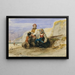 Die Kinder des Fischers - Camille Joseph Étienne Roqueplan — gerahmtes Bild an der Wand