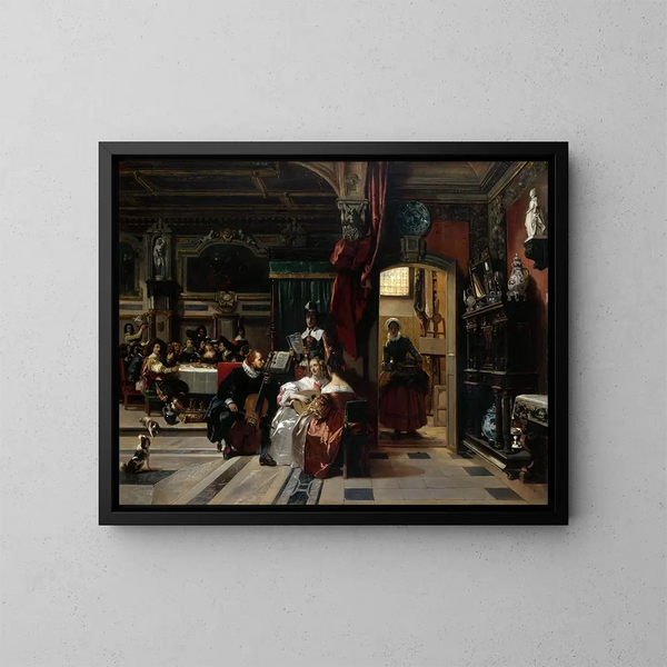 Van Dyck in London - Camille Joseph Étienne Roqueplan — gerahmtes Bild an der Wand