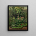 Eine Rosengarten - Camille Pissarro — gerahmtes Bild an der Wand