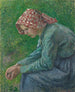 Eine sitzende Bäuerin - Camille Pissarro — Ansicht des Kunstwerks