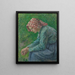 Eine sitzende Bäuerin - Camille Pissarro — gerahmtes Bild an der Wand