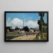 Ufer des Oise bei Pontoise - Camille Pissarro — gerahmtes Bild an der Wand