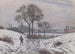 Jäger im Winterlandschaft Norwood - Camille Pissarro — Ansicht des Kunstwerks