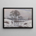 Jäger im Winterlandschaft Norwood - Camille Pissarro — gerahmtes Bild an der Wand