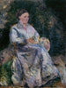 Julie Pissarro im Garten - Camille Pissarro — Ansicht des Kunstwerks