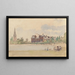 Les Jardins de Kensington, Londres - Camille Pissarro — gerahmtes Bild an der Wand