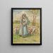 Der Hirte - Camille Pissarro — gerahmtes Bild an der Wand