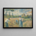Die Ernte - Camille Pissarro — gerahmtes Bild an der Wand