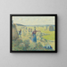 Die Heuernte - Camille Pissarro — gerahmtes Bild an der Wand