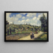 Landschaft bei Pontoise, die Route nach Auvers - Camille Pissarro — gerahmtes Bild an der Wand
