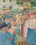Marché à la volaille à Pontoise - Camille Pissarro — Ansicht des Kunstwerks