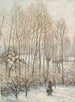 Licht des Morgens auf dem Schnee in Éragny-sur-Epte - Camille Pissarro — Ansicht des Kunstwerks