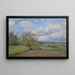 Landschaft mit einer Kuh - Camille Pissarro — gerahmtes Bild an der Wand