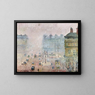 Camille Pissarro - Place du Theatre FrancaisFog Effect.webp