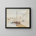 Hafen von Brüssel - Camille Pissarro — gerahmtes Bild an der Wand