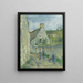 Rue des Roches au Valhermeil Auvers-sur-Oise - Camille Pissarro — gerahmtes Bild an der Wand
