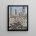 Rue de l'Épicerie Rouen Sonnenlichteffekt - Camille Pissarro — gerahmtes Bild an der Wand