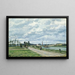 Die Ufer der Oise bei Pontoise - Camille Pissarro — gerahmtes Bild an der Wand