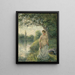 La Baigneuse - Camille Pissarro — gerahmtes Bild an der Wand