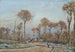 La Route de Versailles Louveciennes Gelée Matinale - Camille Pissarro — Ansicht des Kunstwerks