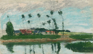 Camille Pissarro - Village au bord dun tang.webp