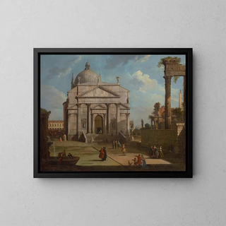 Canaletto - A capriccio with the church of the Redentore.webp