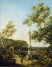 Landschaft Englisch Capriccio mit einer Säule - Canaletto — Ansicht des Kunstwerks