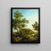 Landschaft Englisch Capriccio mit einem Palast - Canaletto — gerahmtes Bild an der Wand
