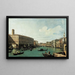 Le Grand Canal vu du pont du Rialto - Canaletto — gerahmtes Bild an der Wand