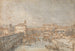 Padoue, der Fluss Bacchiglione und die Porta Portello - Canaletto — Ansicht des Kunstwerks