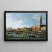 Rückkehr des Bucintoro am Tag der Himmelfahrt - Canaletto — gerahmtes Bild an der Wand