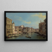 Le Grand Canal à Venise du Palazzo Flangini au Campo San Marcuola - Canaletto — gerahmtes Bild an der Wand