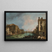 Le Grand Canal à Venise avec le Palazzo Corner Ca'Grande - Canaletto — gerahmtes Bild an der Wand