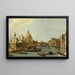 Venedig L'embouchure du Grand Canal depuis l'est - Canaletto — gerahmtes Bild an der Wand