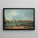 Venedig, das Bacino di San Marco vom San Giorgio Maggiore aus - Canaletto — gerahmtes Bild an der Wand