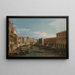 Venedig, der Große Kanal vom Ca' Da Mosto in Richtung Rialto-Brücke gesehen - Canaletto — gerahmtes Bild an der Wand