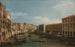 Venedig, der Große Kanal vom Ca' Da Mosto in Richtung Rialto-Brücke gesehen - Canaletto — Ansicht des Kunstwerks