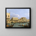 Ansicht der Riva degli Schiavoni in Venedig - Canaletto — gerahmtes Bild an der Wand