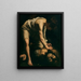 David und Goliath - Caravaggio — gerahmtes Bild an der Wand