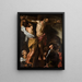 Die Kreuzigung des heiligen Andreas - Le Caravage — gerahmtes Bild an der Wand