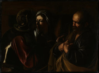 Der Verrat des heiligen Petrus - Caravaggio — Ansicht des Kunstwerks