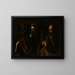 Der Verrat des heiligen Petrus - Caravaggio — gerahmtes Bild an der Wand