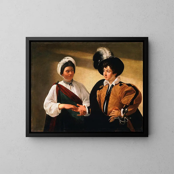 Der Seher - Le Caravage — gerahmtes Bild an der Wand